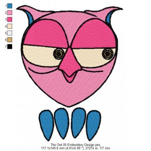 The Owl 05 Embroidery Design